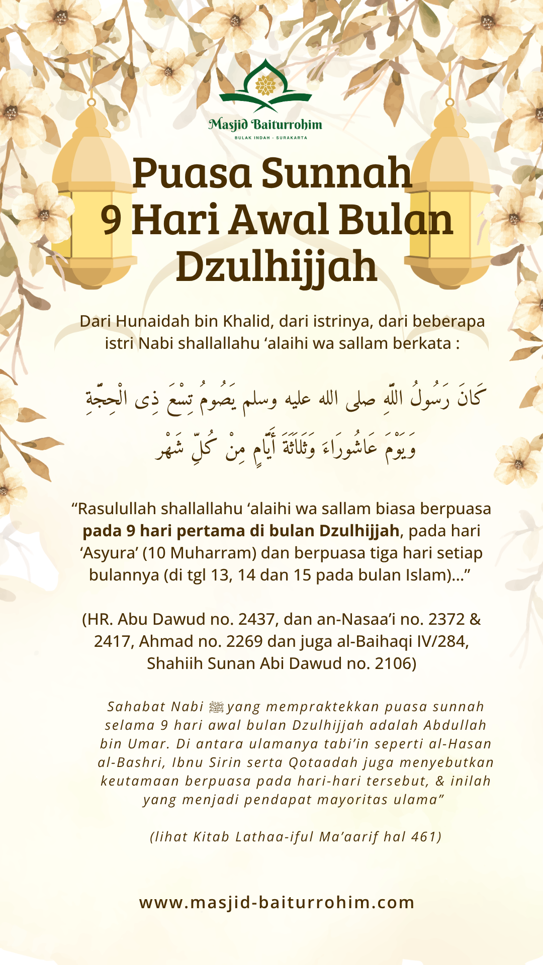 Puasa 9 Hari Awal Dzulhijjah