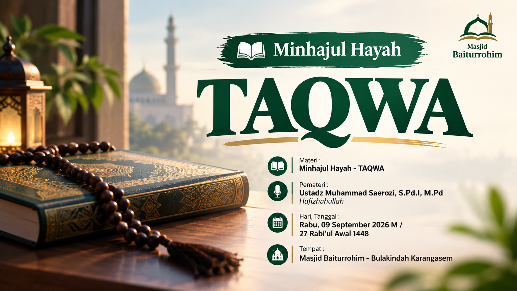 Taqwa dan Maknanya Taqwa dan Maknanya